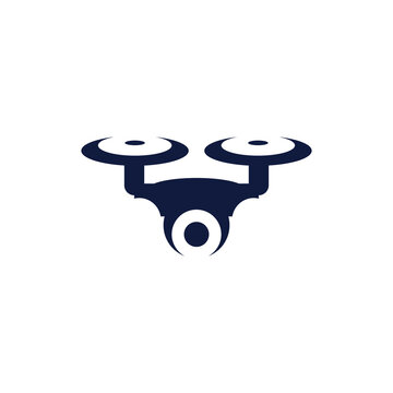 Drone technology logo design template
