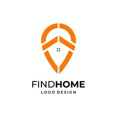 Modern and clean logo about location, house and letter F.
EPS10, Vector.