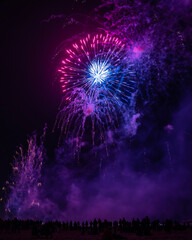 Colourful fireworks