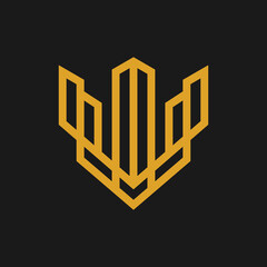 Deer Building Minimalist Logo Design