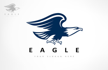 Eagle logo bird vector. Animal design.