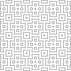 Geometric vector pattern with Black and white colors. abstract ornament for wallpapers and backgrounds.