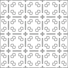 Obraz na płótnie Canvas Geometric vector pattern with Black and white colors. abstract ornament for wallpapers and backgrounds.