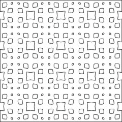 Geometric vector pattern with Black and white colors. abstract ornament for wallpapers and backgrounds.