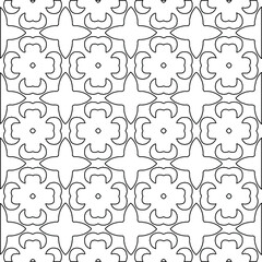 Geometric vector pattern with Black and white colors. abstract ornament for wallpapers and backgrounds.