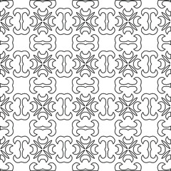 Geometric vector pattern with Black and white colors. abstract ornament for wallpapers and backgrounds.