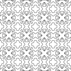 Geometric vector pattern with Black and white colors. abstract ornament for wallpapers and backgrounds.