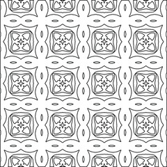 Geometric vector pattern with Black and white colors. abstract ornament for wallpapers and backgrounds.