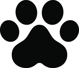 paw vector footprint icon