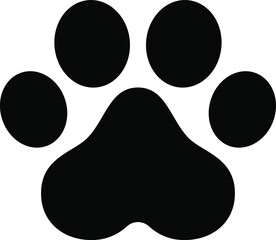 paw vector footprint icon