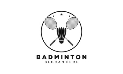 Badminton community logo design