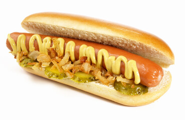Hot Dog - Fast Food isolated on white Background