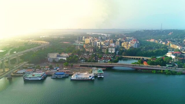 Panaji, also known as Panjim, is the state capital of Goa, in southwest India. Located on the banks of the Mandovi River, the city has cobblestone streets lined with colorful villas an buildings from 