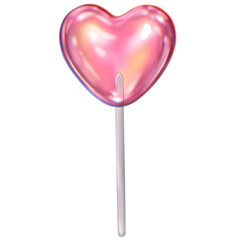 Abstract lollipop heart. Cute colorful illustration. Candy illustration