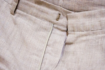 zipper brown abstract denim background