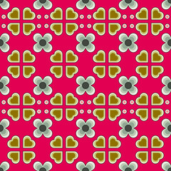 Obraz premium seamless pattern with hearts
