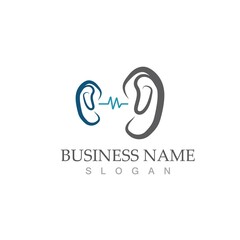 Fototapeta premium Hearing Logo Template