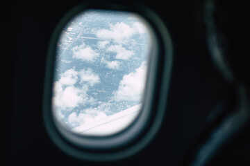 window of airplane