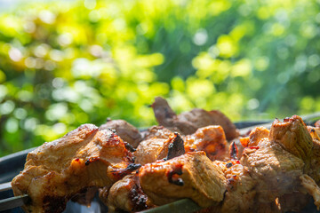 Kebab BBQ pork meat.