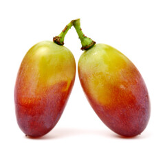 red grape on white background 