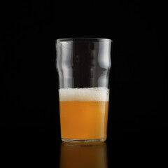 Customer order, beverage production, business and fresh cold beer