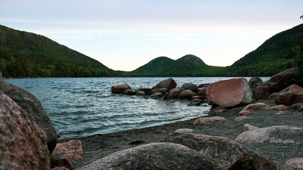 Rocky Bank at Jordan Pond