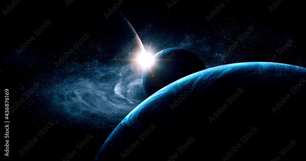 Aufkleber image of outer space. . mixed media