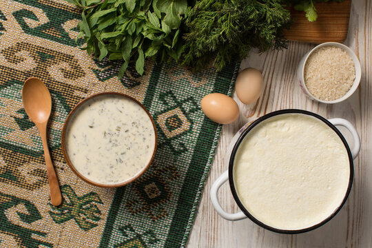 Azerbaijan traditional national cuisine, dovga