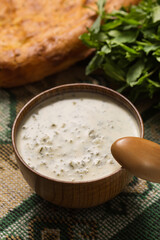 Azerbaijan traditional national cuisine, dovga
