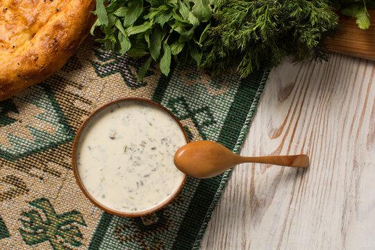 Azerbaijan traditional national cuisine, dovga