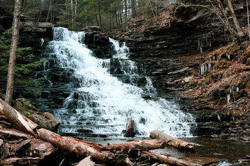 A Rocky Mountain Waterfall