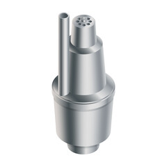 Vector illustration vibration pump isolated on white background. Realistic metal water pump icon in flat cartoon style. icon. Isometric vector illustration water pump for home and industrial.