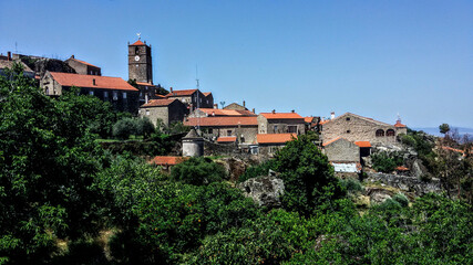 View of the village Monsanto on the rock, Portugal