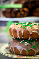 Fototapeta na wymiar St Patricks Day Donut