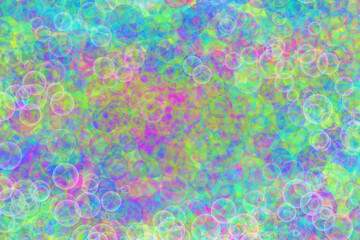 bright futuristic colorful bubbles background for decoration of modern interiors and billboards
