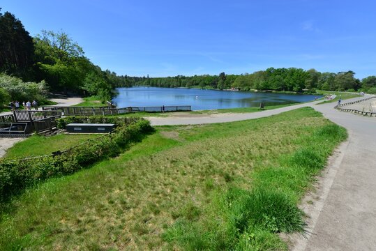 Tilgate Park Lake in Crawley, West Sussex on June 1st 2021