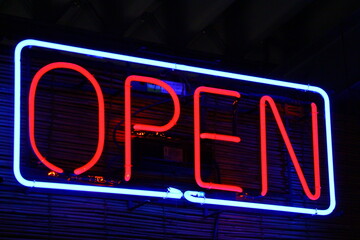 Fototapeta premium ネオン neon open