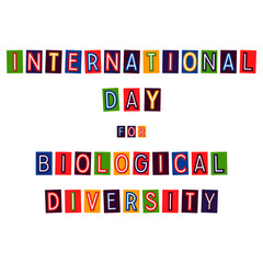 International Day for Biological Diversity. Vector illustration