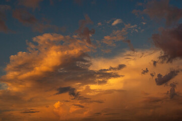 clouds at sunset