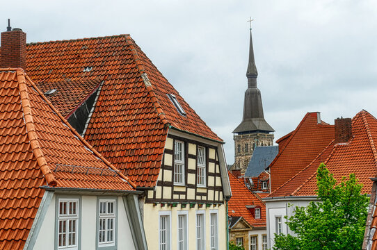 Dächer und Kirchturm der Altstadt von Osnabrück