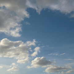 Beautiful clear blue sky and clouds background