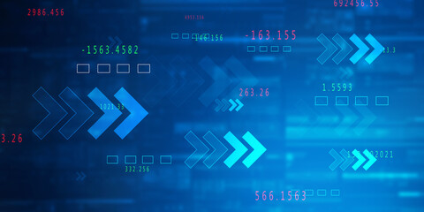 2D Digital Abstract Business Networking background