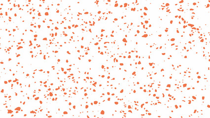 Small orange spots on a white background, grunge background