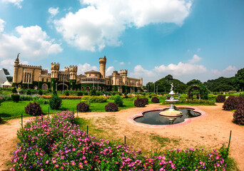 Bangalore Palace is a royal palace located in Bengaluru, Karnataka, India, in an area that was owned by Rev. J. Garrett, the first principal of the Central High School 