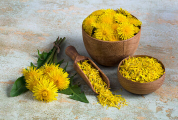 Useful dandelion flowers