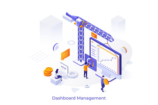 Isometric Vector Illustration For Website