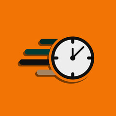 Reloj 3d. Concepto de velocidad del tiempo