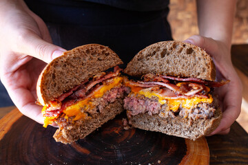mid section burguer