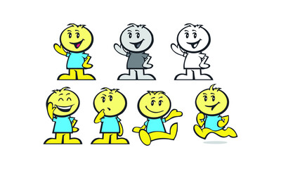 cute cartoon kids character