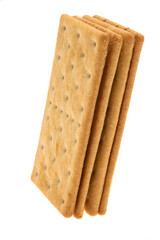 biscuit cracker with chocolate isolated